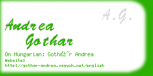 andrea gothar business card